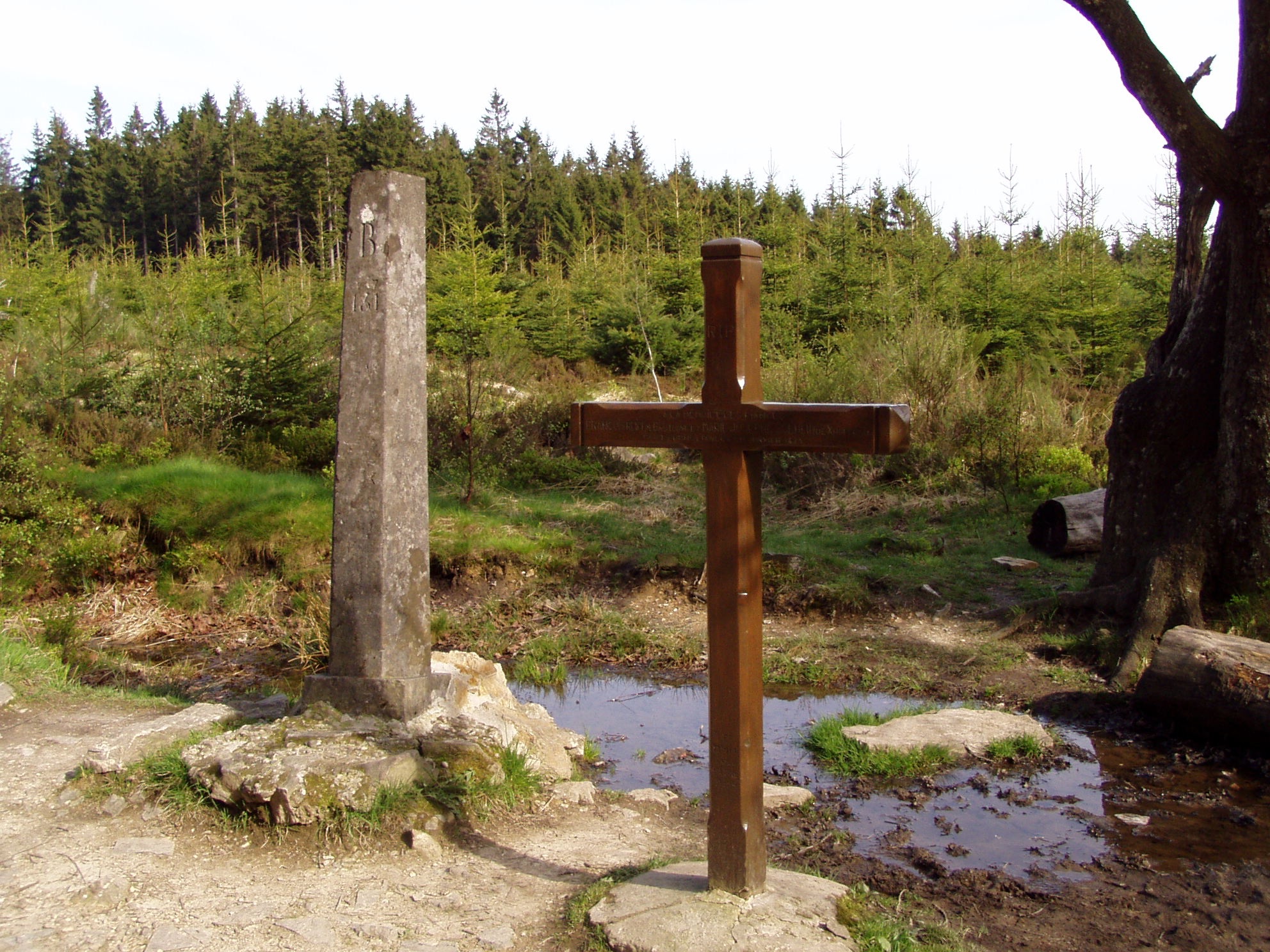 Croix des Fiancés - Endroit insolite à Baraque Michel, en Belgique