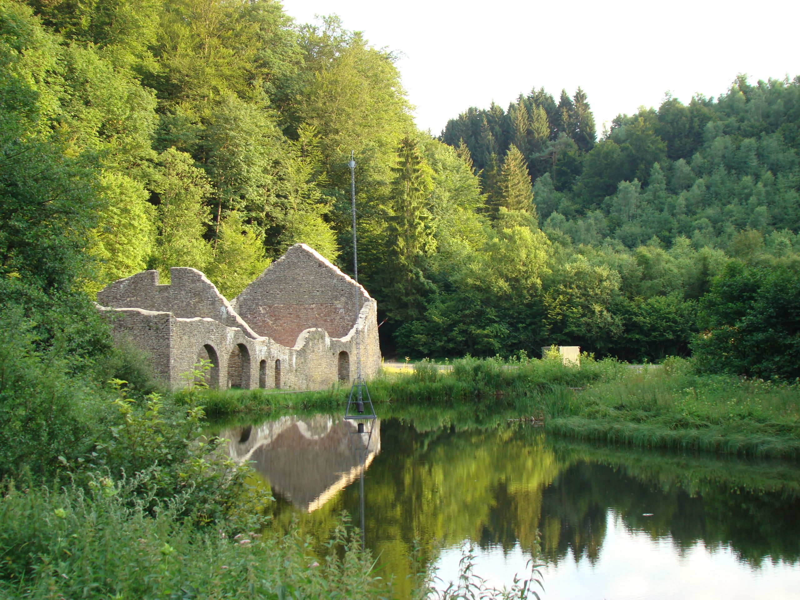 Ruines des Forges de Montaubean - Endroit insolite à Buzenol, en Belgique