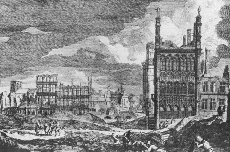 Le bombardement de Bruxelles en 1695, la destruction et la renaissance de la capitale belge