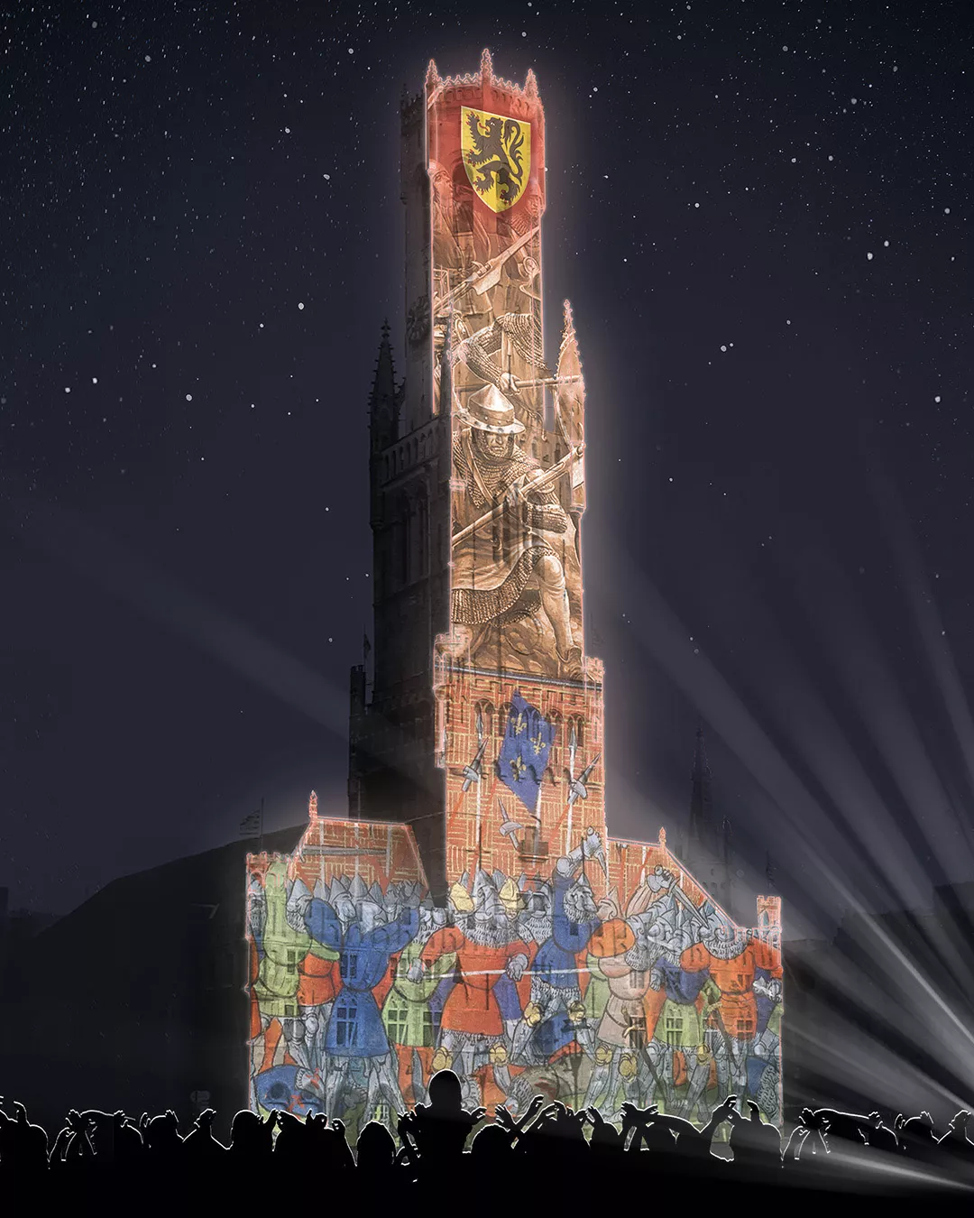 Le beffroi de Bruges s’illumine et vous raconte son histoire