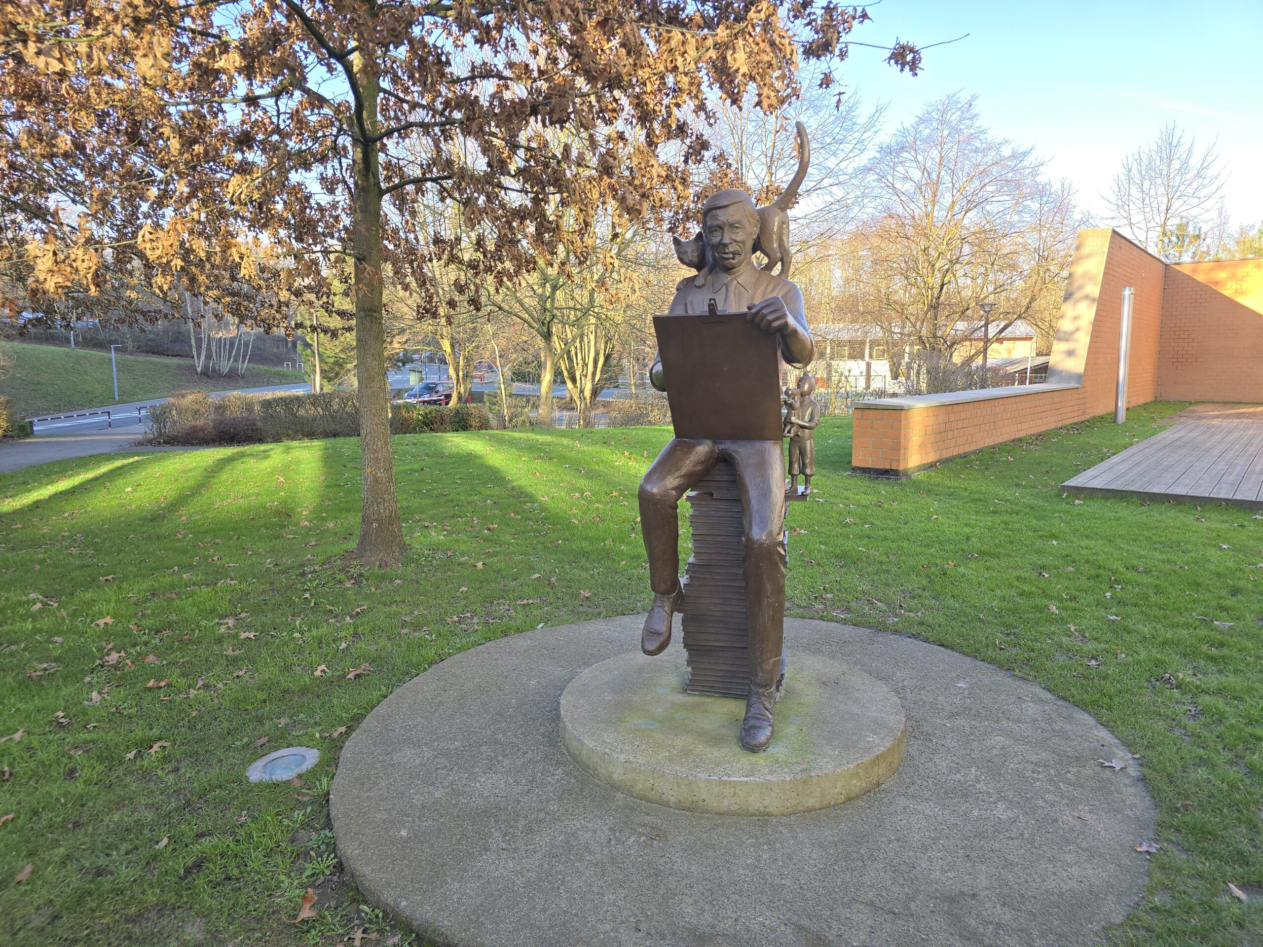 Hergé à Louvain-la-Neuve