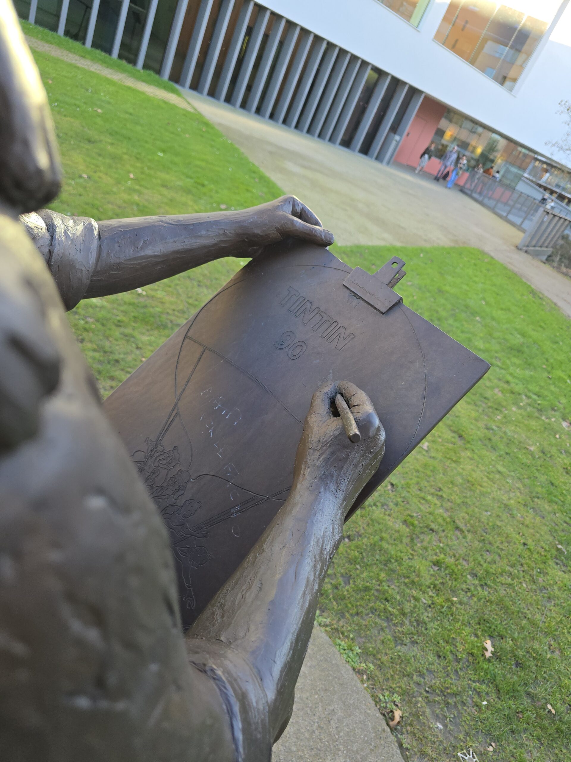 Hergé à Louvain-la-Neuve