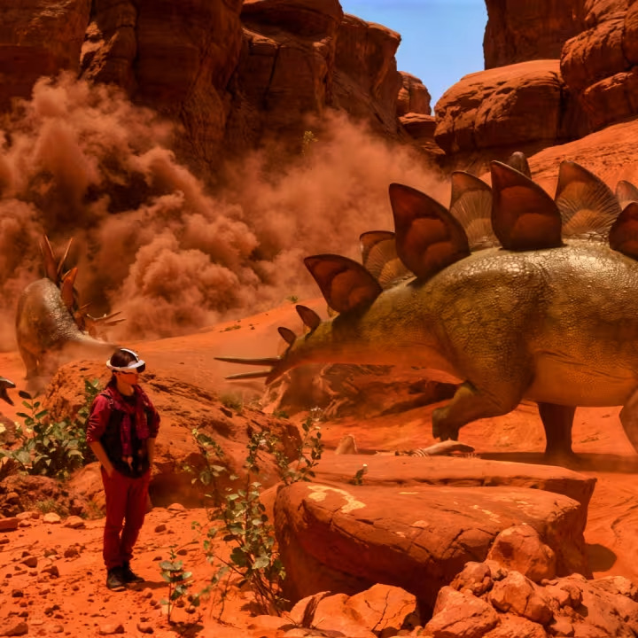 DinoVerse, une&nbsp;expérience VR immersive avec des&nbsp;dinosaures à&nbsp;Liège