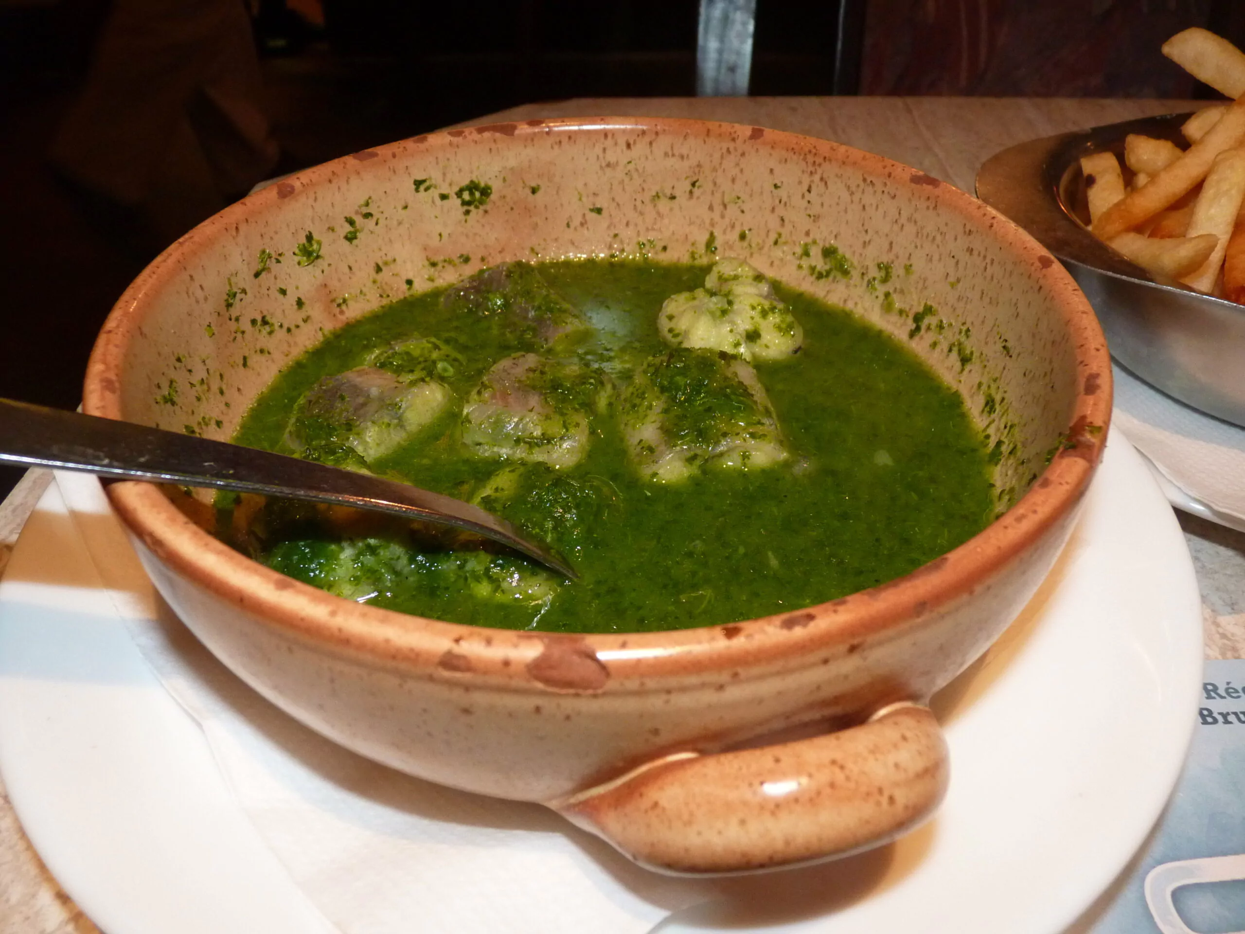 Plat traditionnel belge, l’anguille au vert