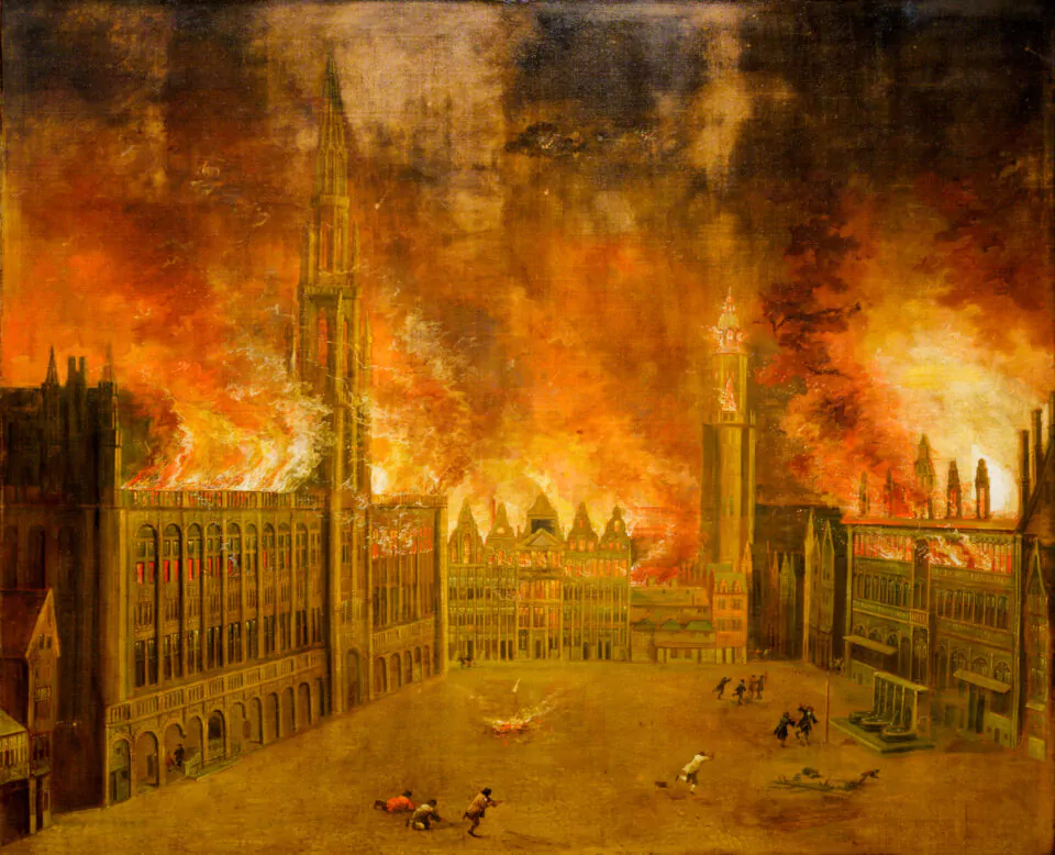 Le bombardement de Bruxelles en 1695, la destruction et la renaissance de la capitale belge