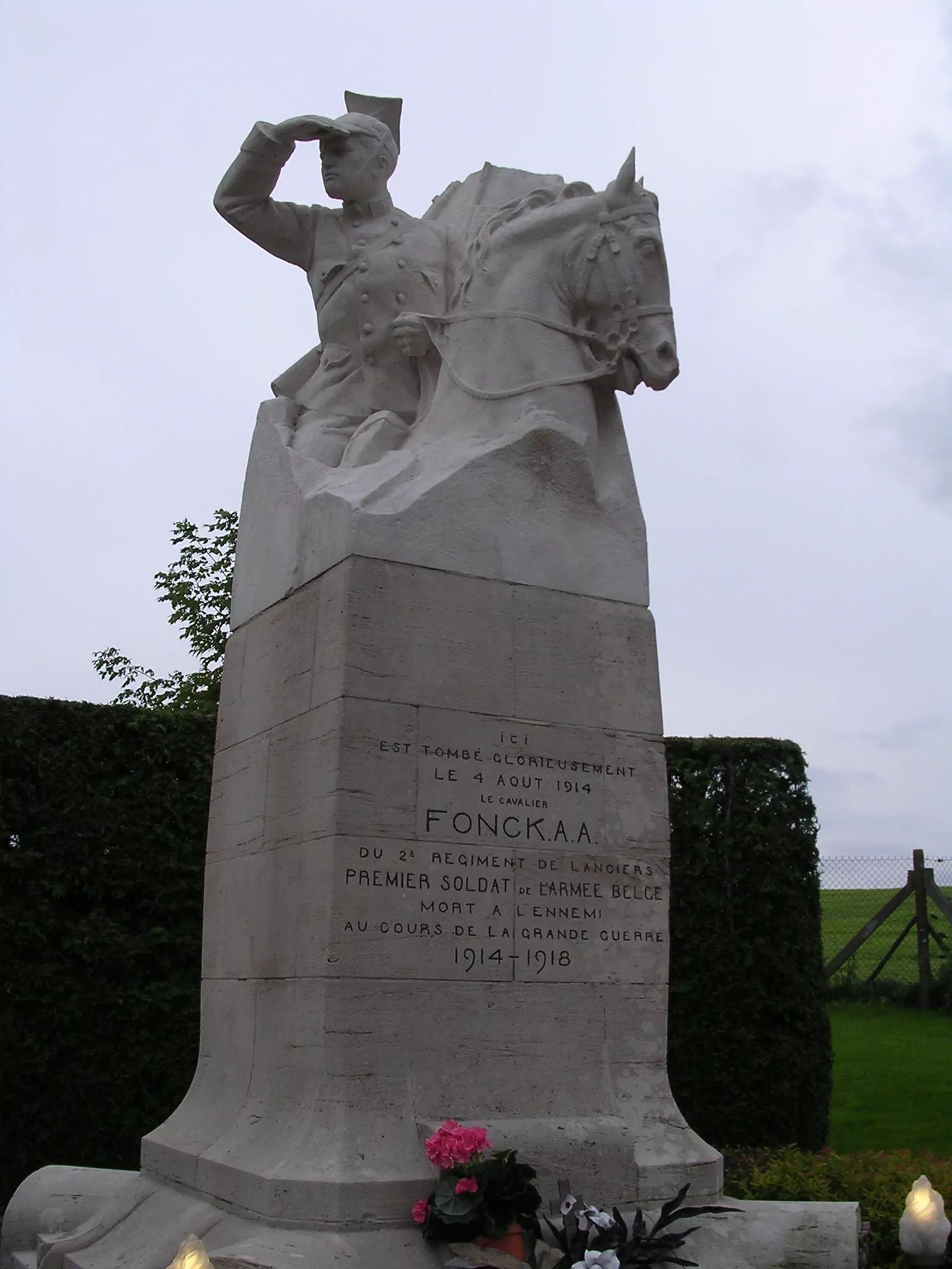 L’histoire du Cavalier Fonck, le premier soldat belge tombé pendant la 1ere guerre